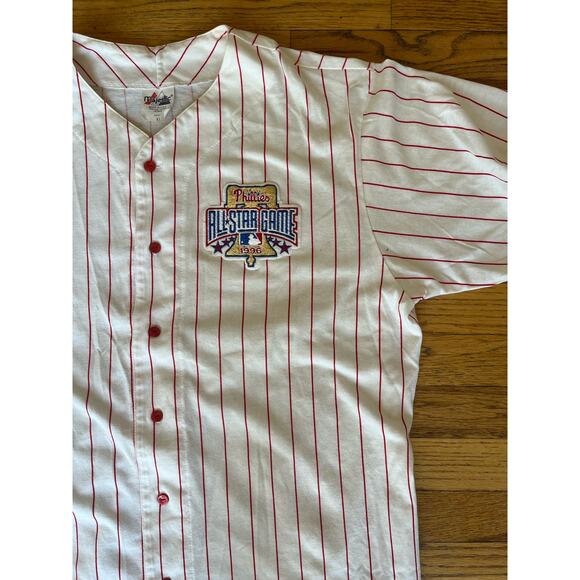 Vintage Phillies 1996 All-Star pinstripes button up shirt - Picture 3 of 11
